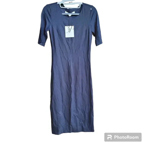 Diane Von Furstenberg Raquel Navy Blue Dress P - Picture 2 of 6
